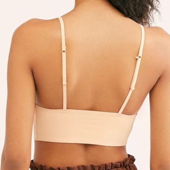 (S) Free People Sage Longline Peach Bra - Picture 4 of 7